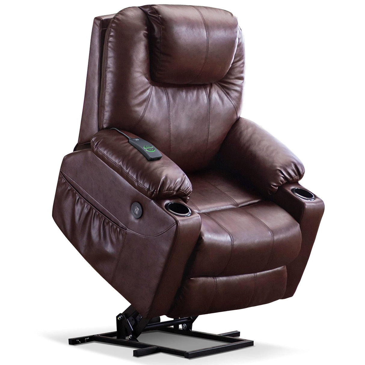 ThermaLift Power Lift Recliner Chair – Heat & Vibration, USB & Cup Holders
