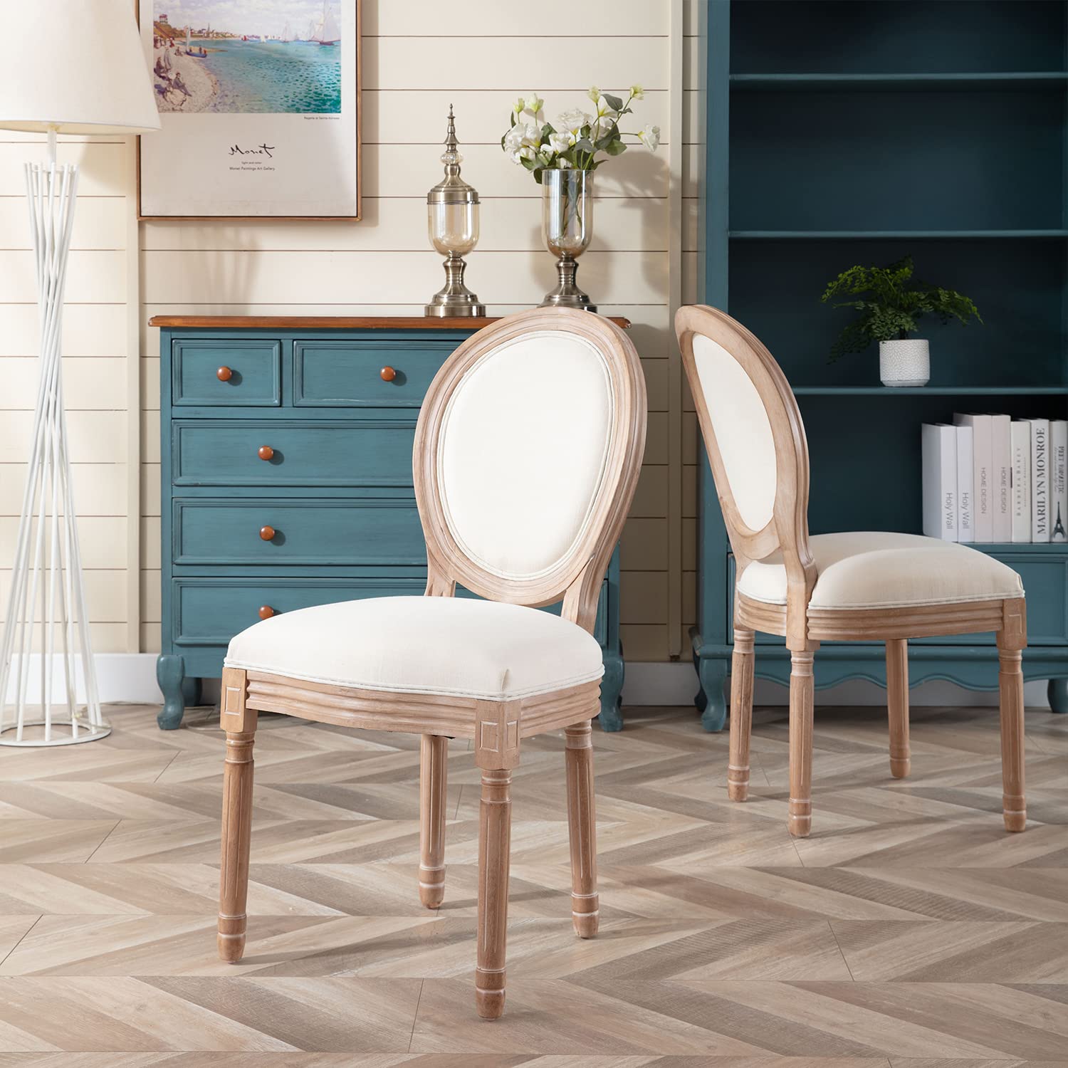 French Country Dining Chairs Set of 6, Farmhouse Dining Chairs