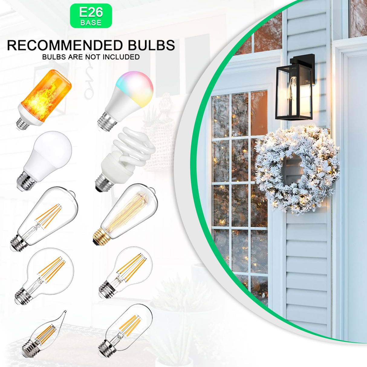 Outdoor Wall Lantern, Exterior Waterproof Wall Sconce Light Fixture