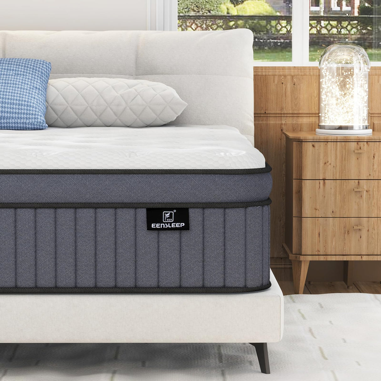 Queen Mattress, 10 Inch Hybrid Mattress in a Box