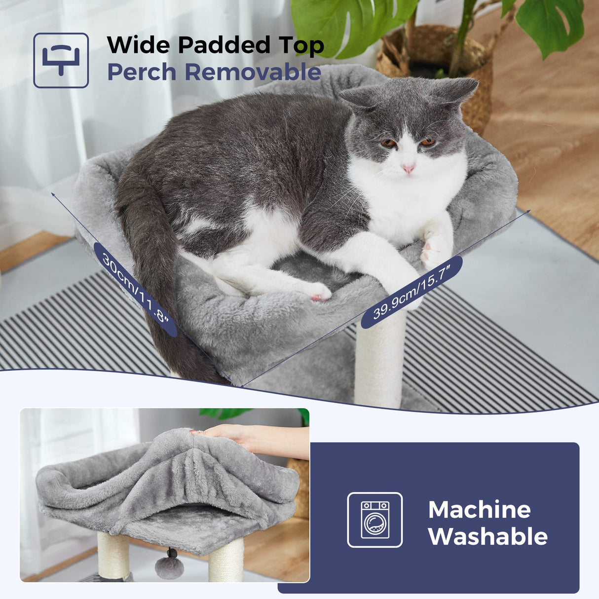 Cat Tree 4 in 1 Cat Scratching Post Featuring