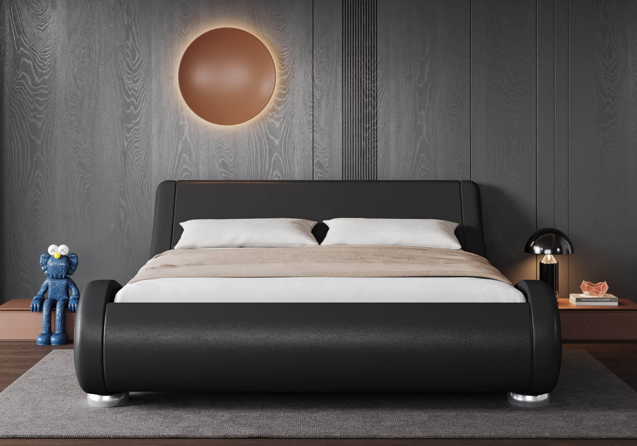 Queen Size Bed Frame with Ergonomic
