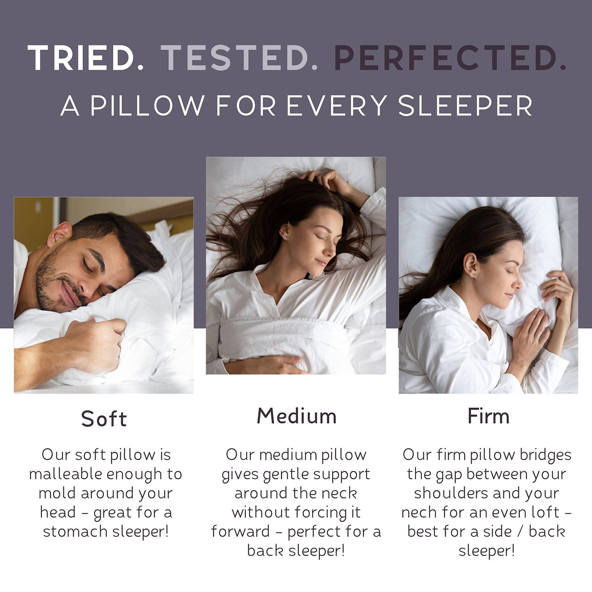 Cloud Natural Canadian White Down Luxury Sleeping Pillow Fill Power,