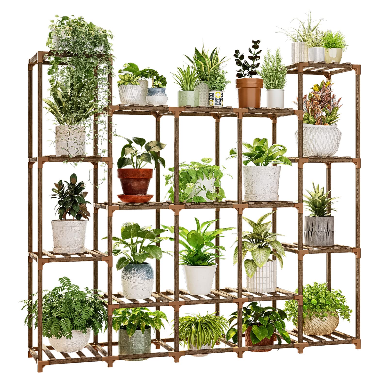 Eco Friendly 11-Tier Wooden Plant Stand