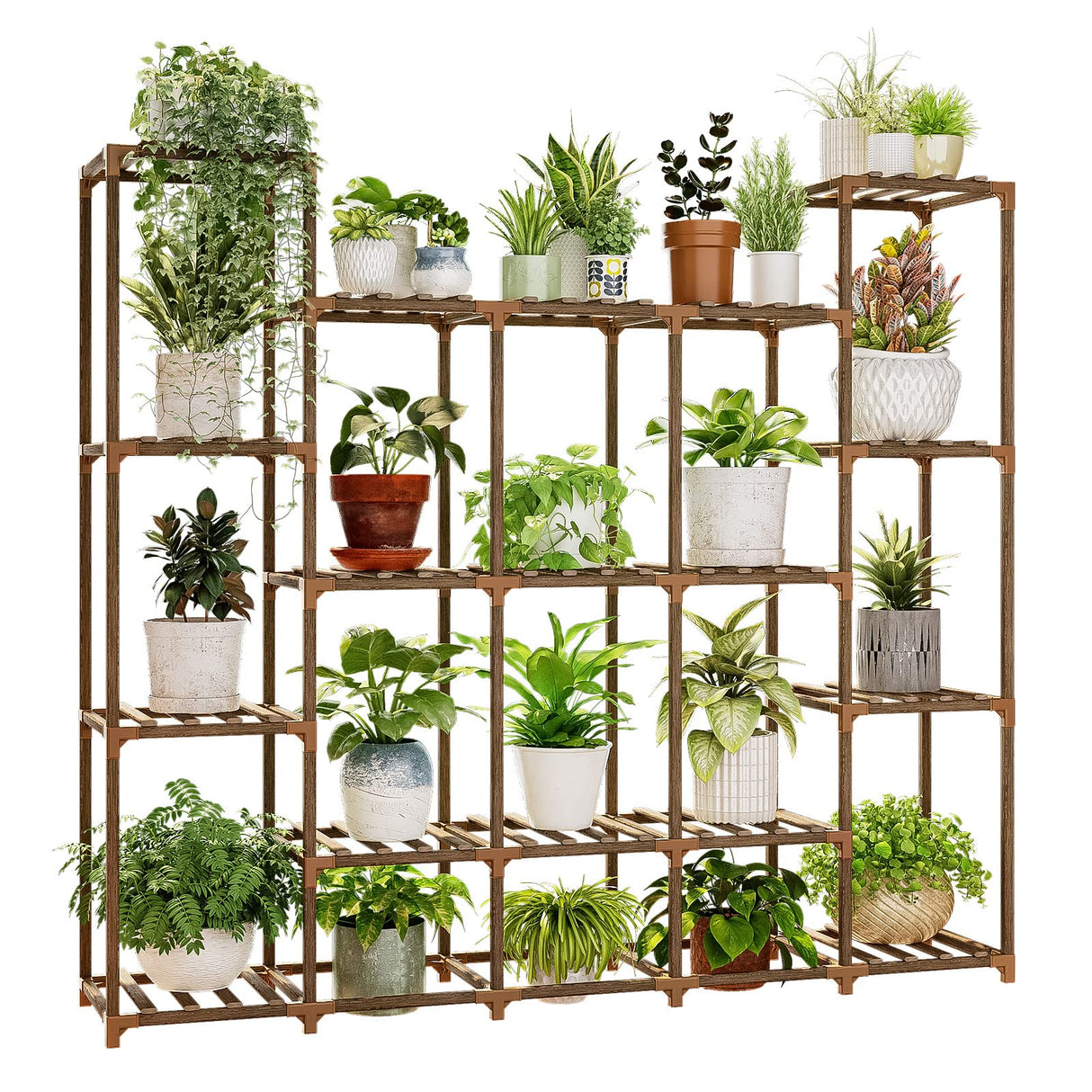 Eco Friendly 11-Tier Wooden Plant Stand
