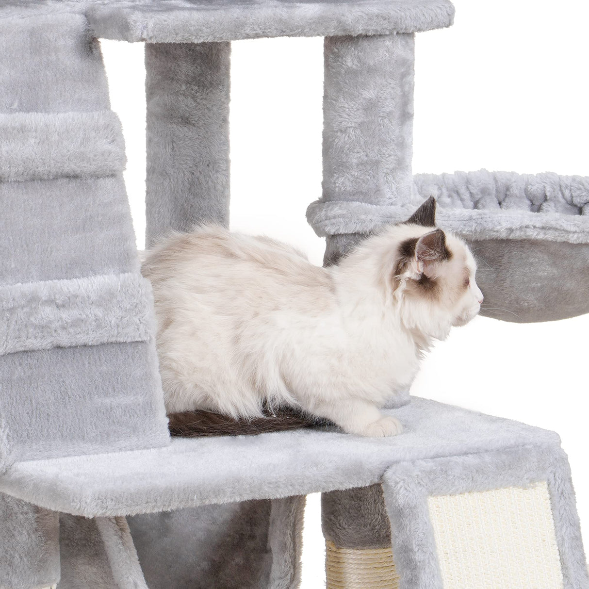 Cat Tree, Cat Tower for Indoor Cats,Multi-Level Cat Furniture Condo for Cats with Padded