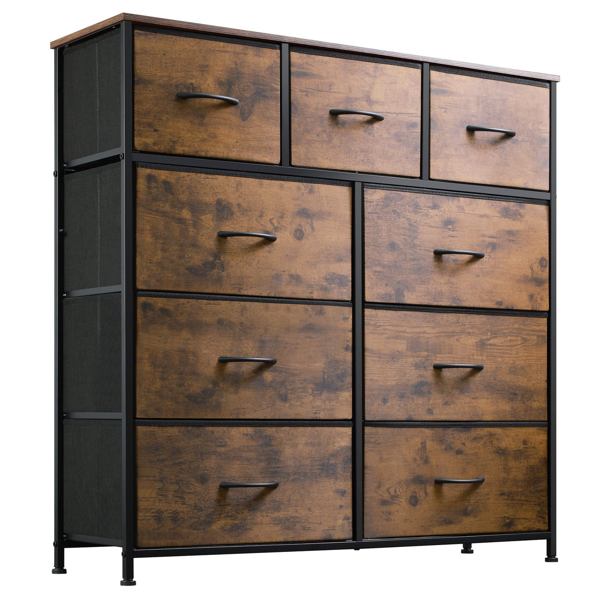 9-Drawer Dresser, Fabric Storage Tower for Bedroom, Hallway, Closet