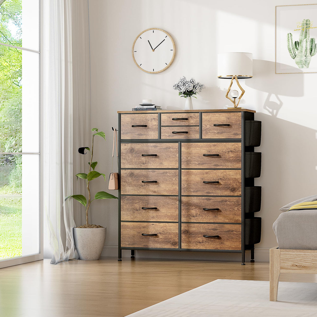 12 Drawers with Side Pockets