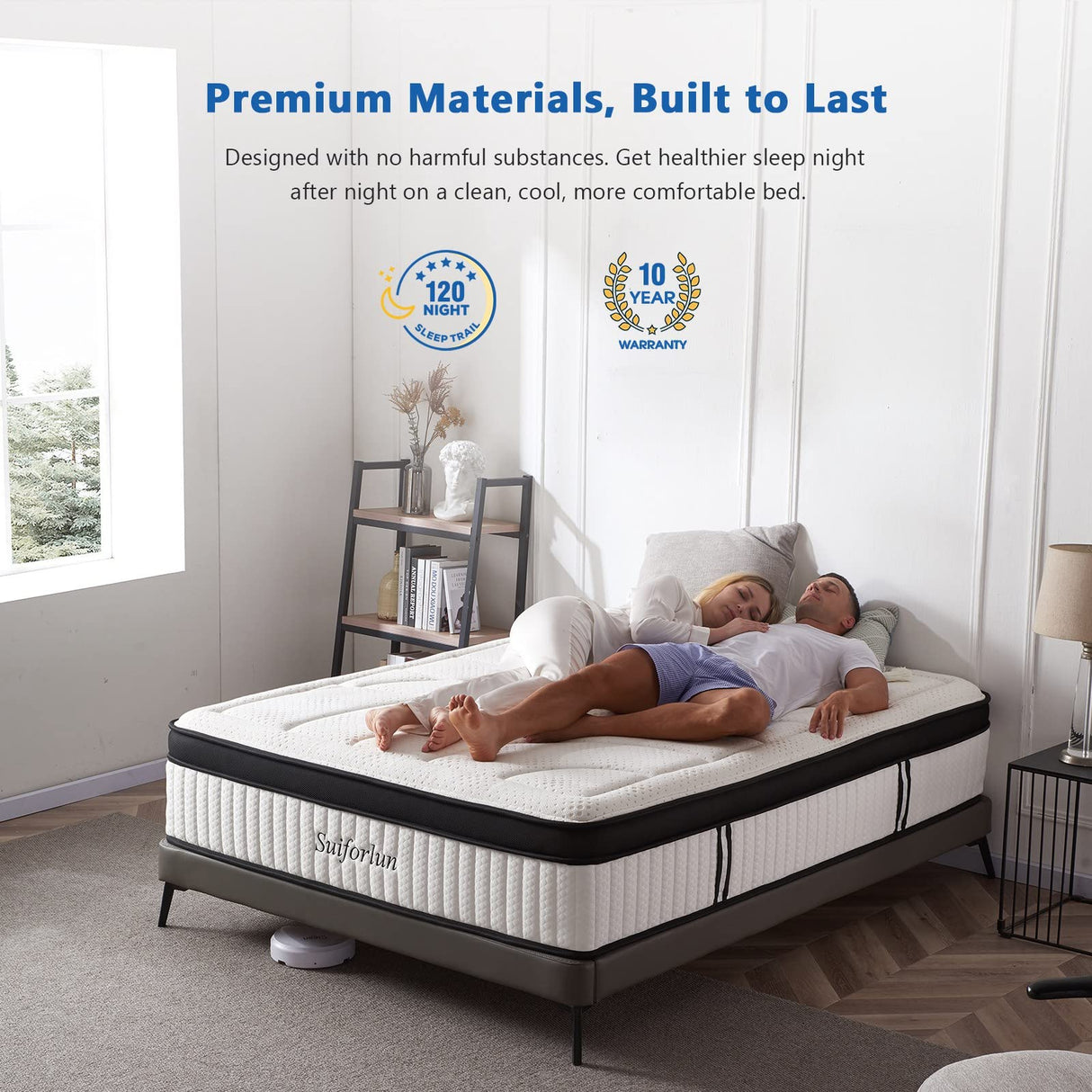 14 Inch Twin Mattress, Gel Memory Foam Hybrid Mattress Twin
