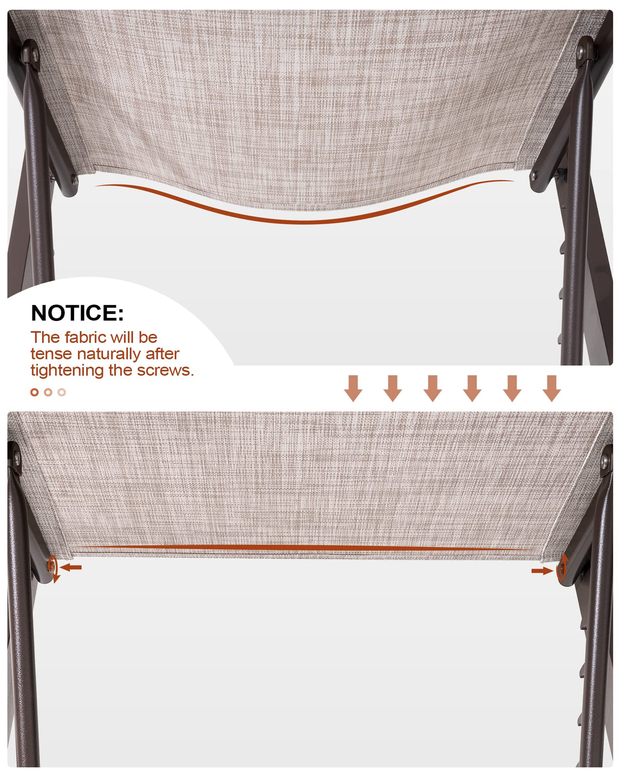 Aluminum Adjustable Chaise Lounge Chair Five-Position Recliner