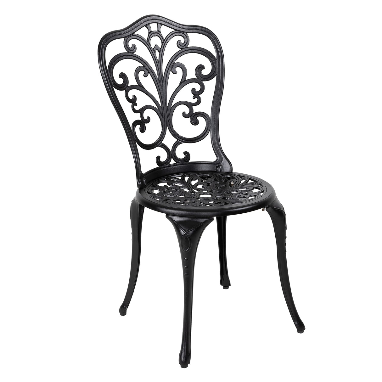 3 Piece Outdoor Bistro Table Set, Weather Cast Aluminum Patio Bistro Set