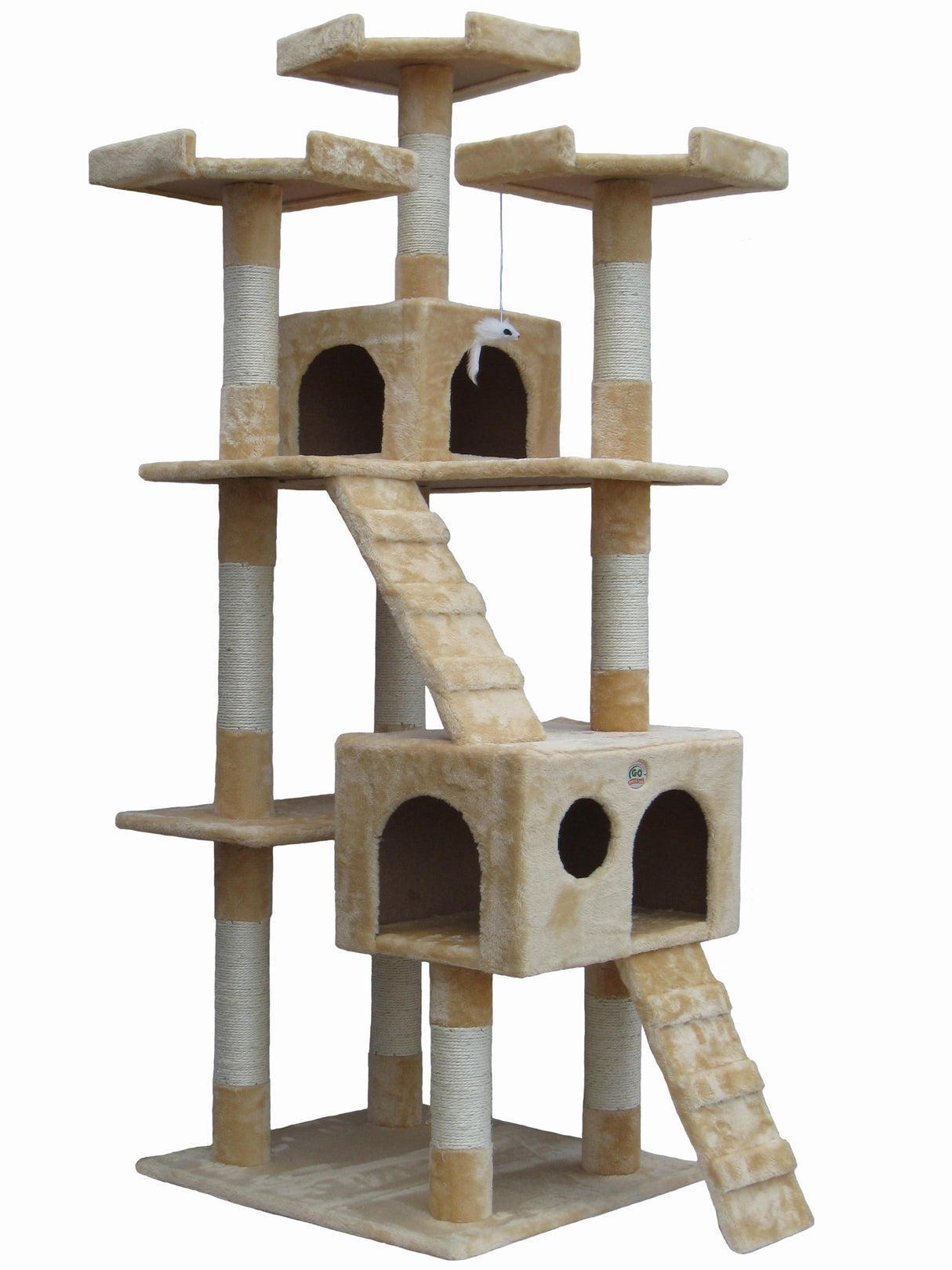 72" Tall Extra Large Cat Tree Kitty Tower Condo Cat House