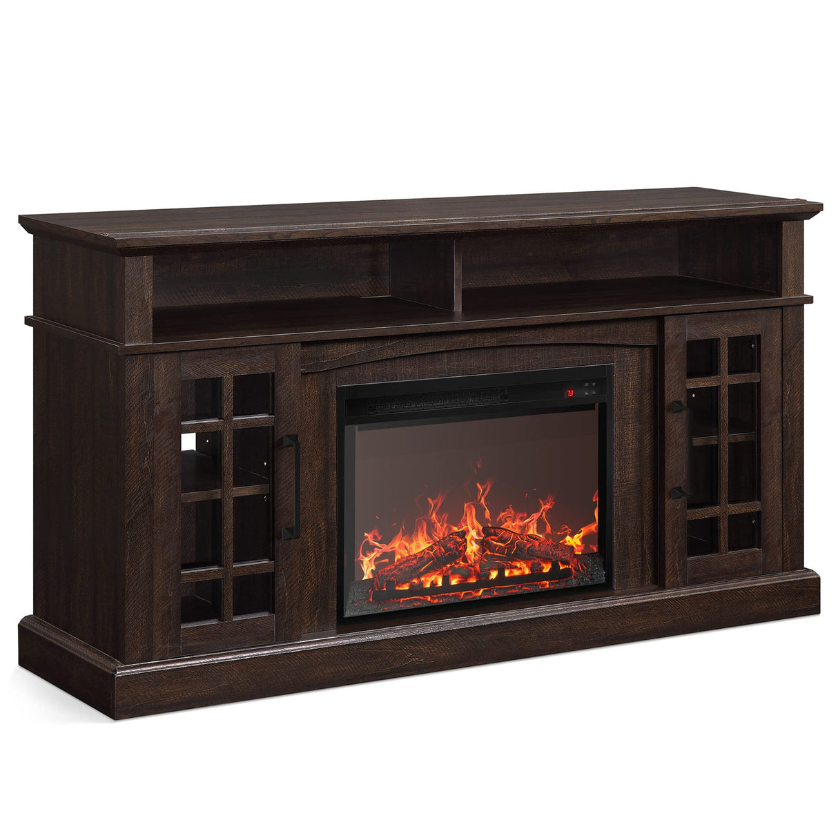 Electric Fireplace Heater Media Entertainment Center