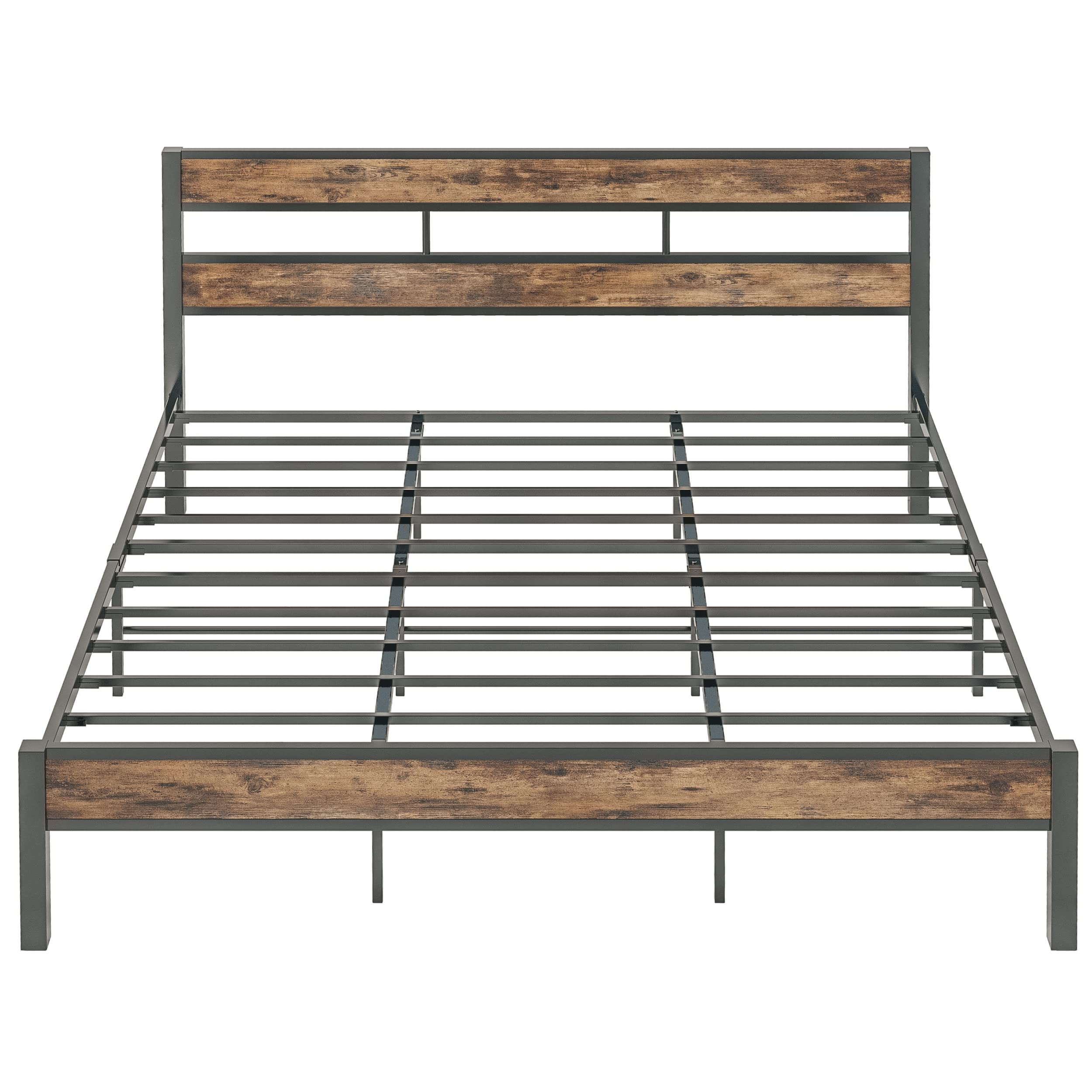 California King Bed Frames: Easy Assembly, Noise-Free, No Box Spring Needed, Heavy Strong Metal Support Frames