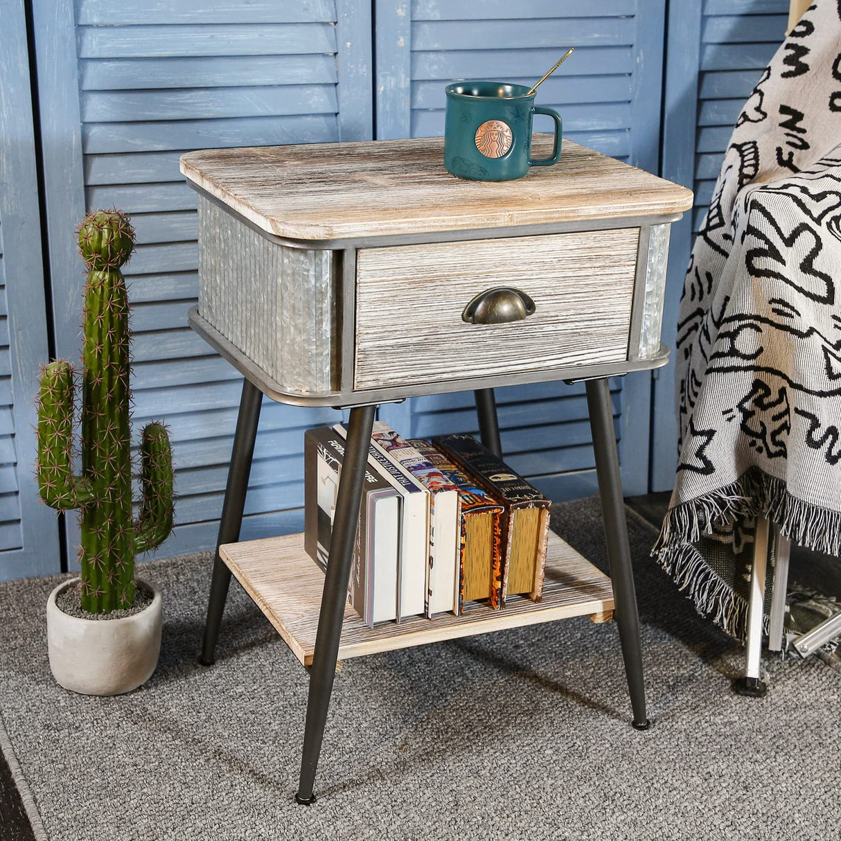 Nightstands Farmhouse Nightstand Bedside Table