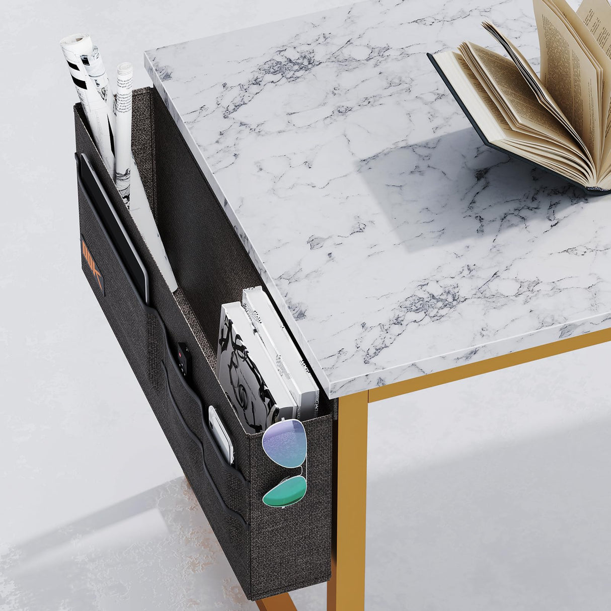 Computer Writing Desk 55 inch, Sturdy Home Office Table