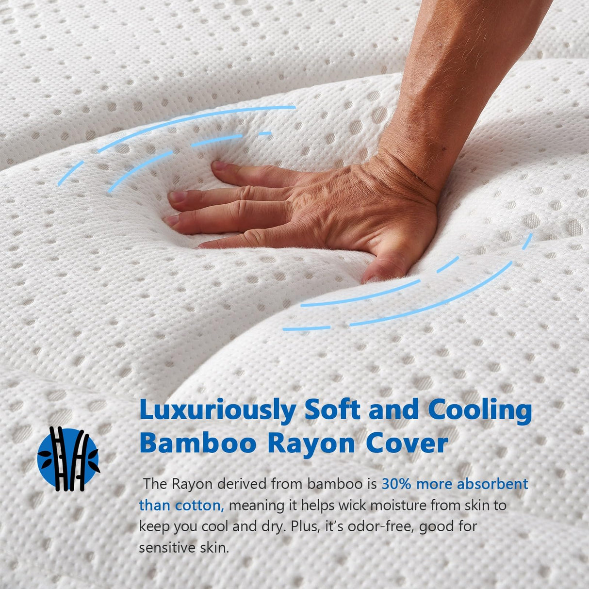 14 Inch Twin Mattress, Gel Memory Foam Hybrid Mattress Twin