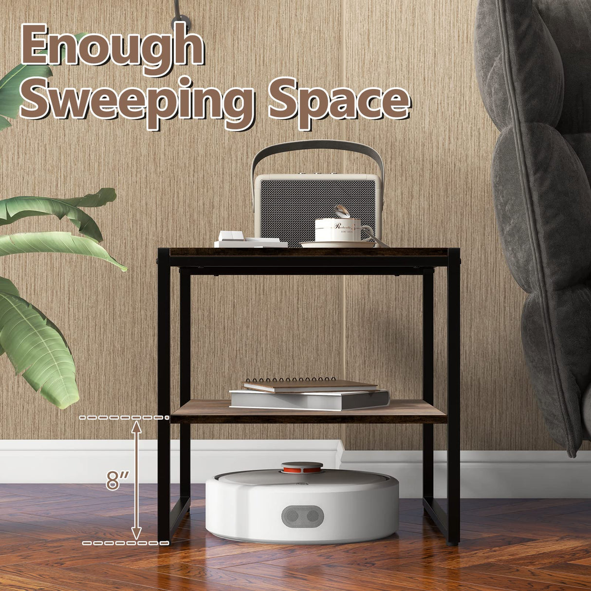 Square End Table Set of 2