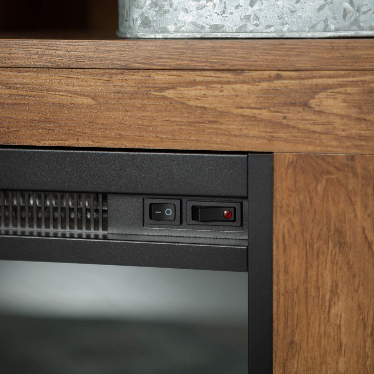 Highboy Fireplace TV Stand for TVs up to 65 Inches