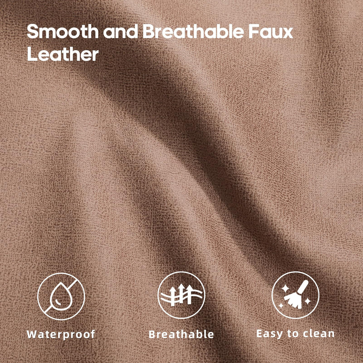 Sofa with Storage Large Faux Leather Fabric Waterproof 11 Seater Sectional Couch