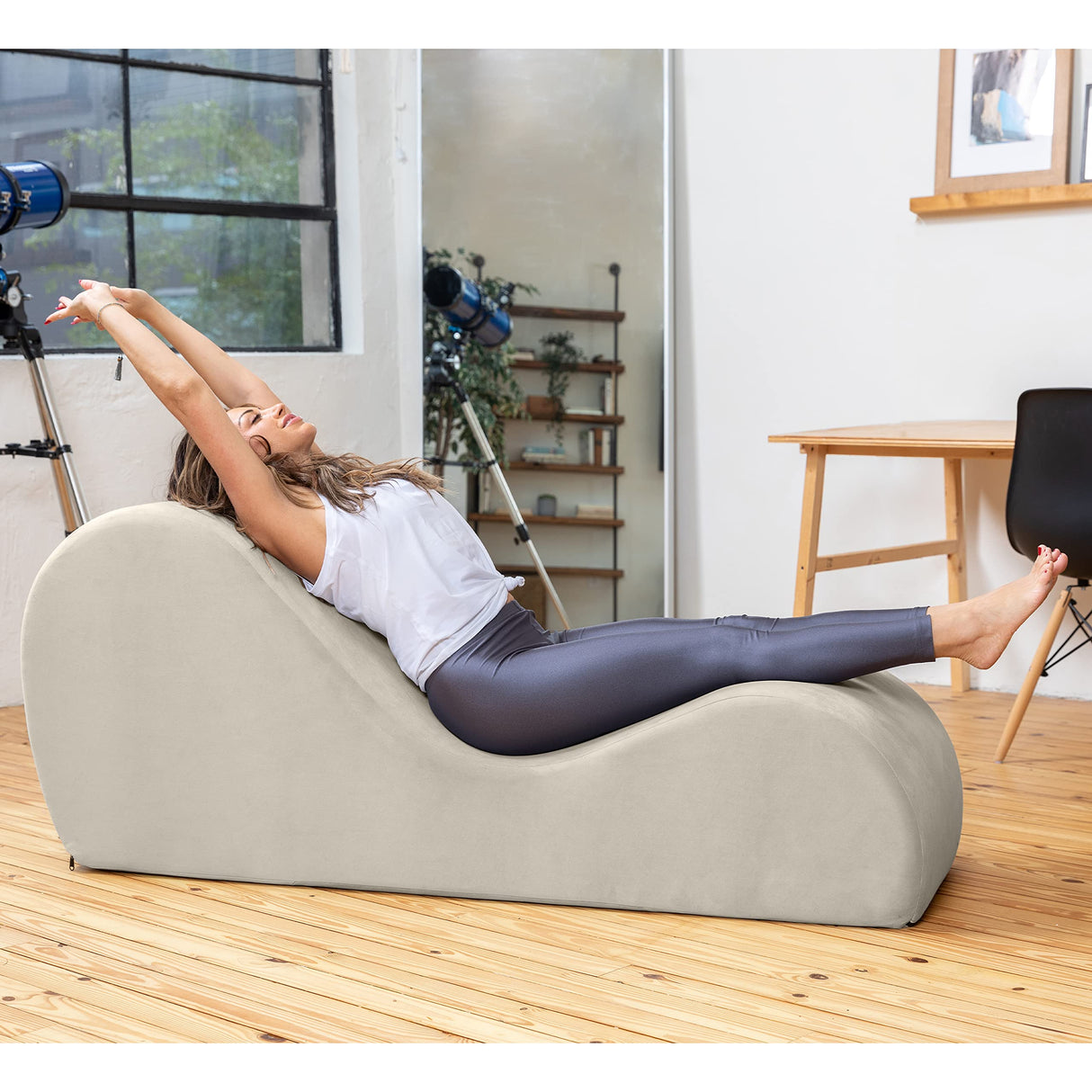 Sleek Chaise Lounge for Yoga-Made in The USA-for Stretching's