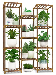 Plant Stand Indoor Outdoor, 11 Tier Reinforced Plant Shelf Multiple Plants