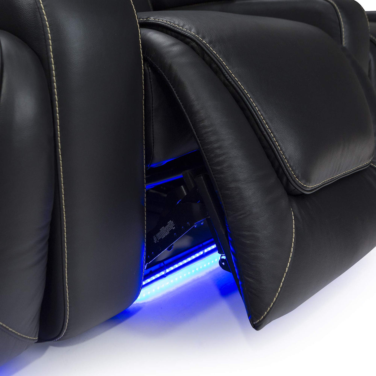 Home Theater Seating - Top Grain Leather - Power Recline - Powered Headrest
