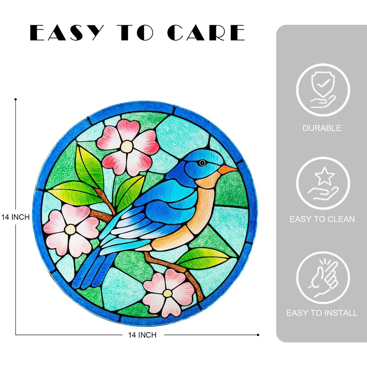 Patio Side Table Outdoor Accent Table Bistro Plant End Table Small Table