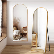Arched Full Length Mirror, 64”x21” Floor Length Mirror