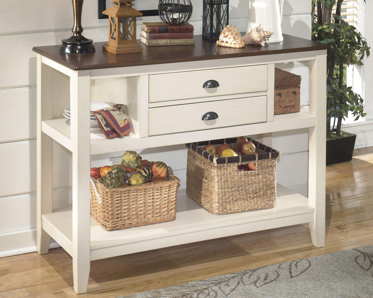 Whitesburg Cottage Dining Room Server with 2 Storage