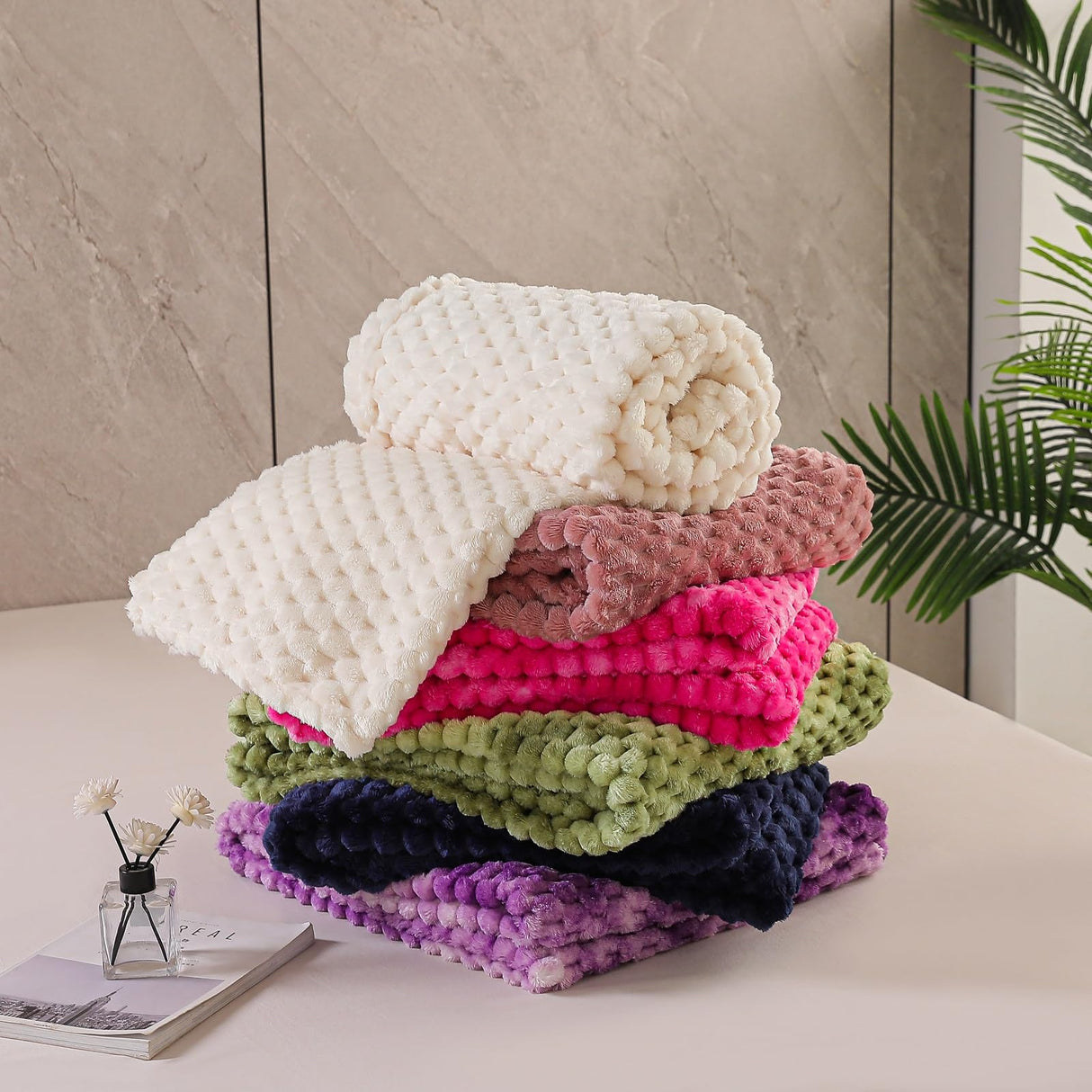 90x104 Inches 3D Clouds Stylish Jacquard Velvet Plush