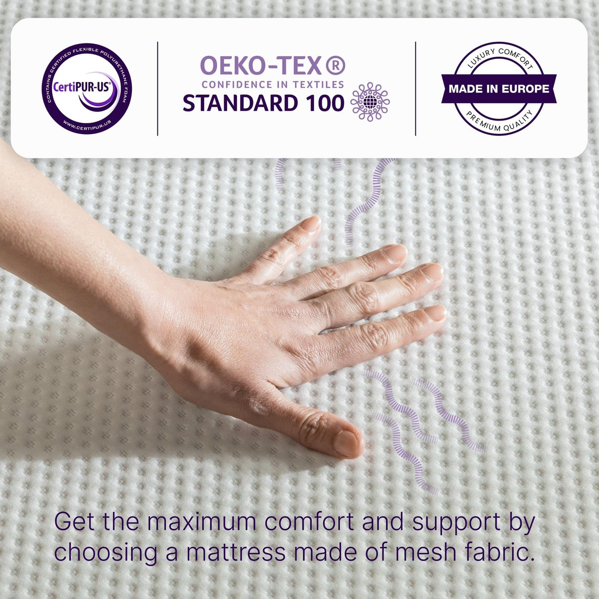 12 Inch Queen Size Mattress, Charcoal Memory Foam Mattress