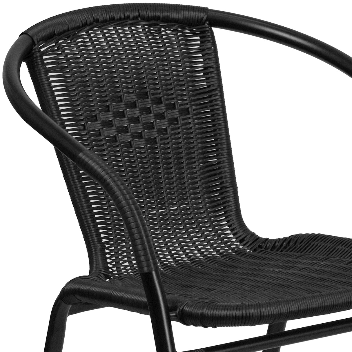 Lila 4 Pack Black Rattan Indoor