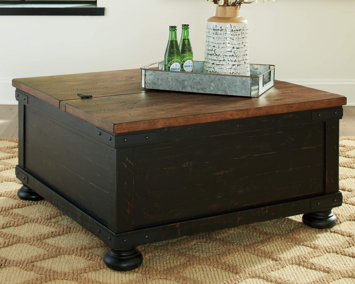 Valebeck Farmhouse Lift Top Coffee Table
