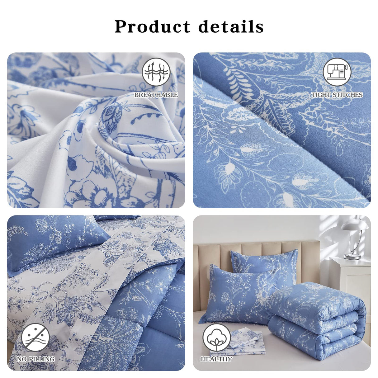 Flysheep Botanical Bed in a Bag Queen Size 7 Pieces