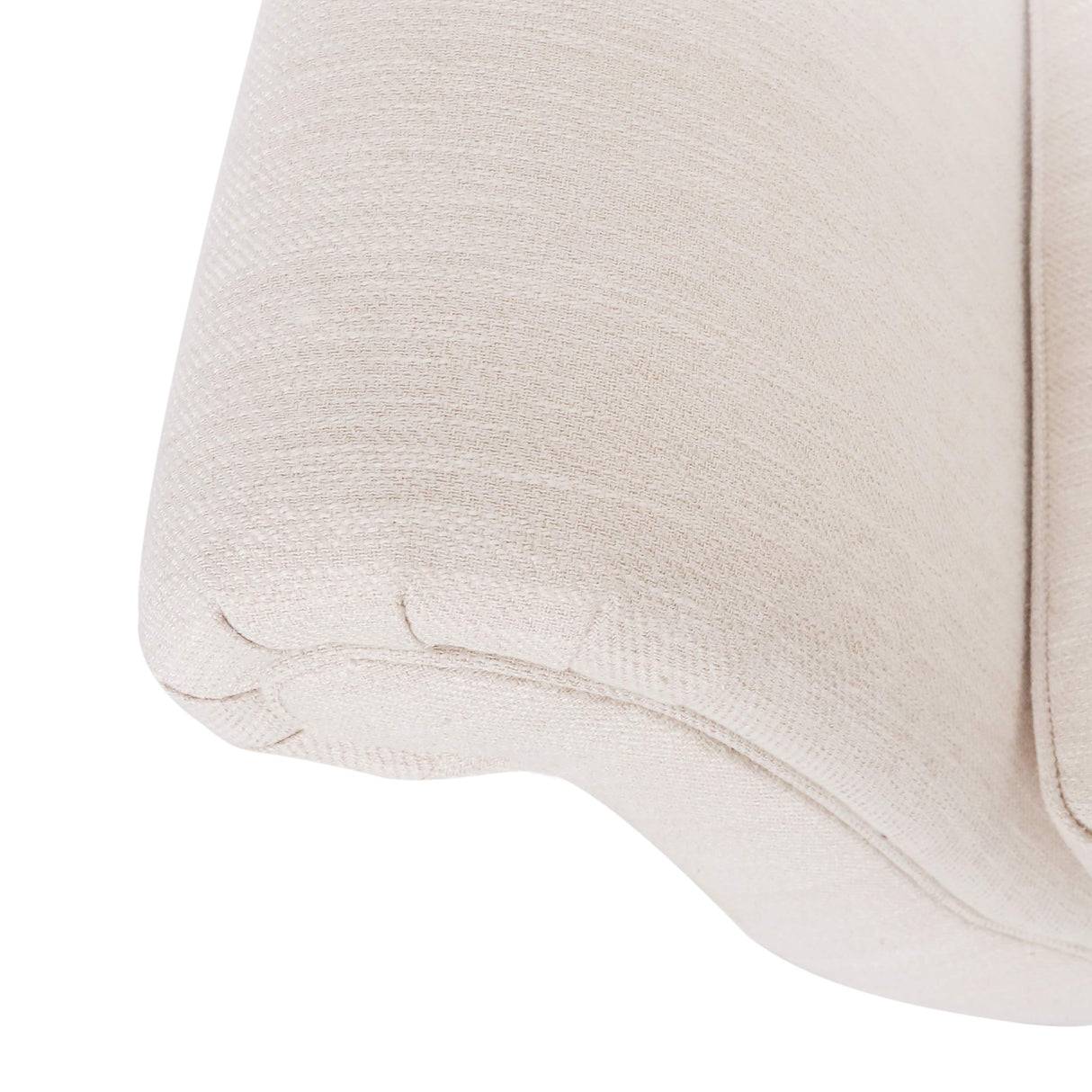 Chaise Lounge ,Polyester and Birch Wood, Beige + Dark Brown