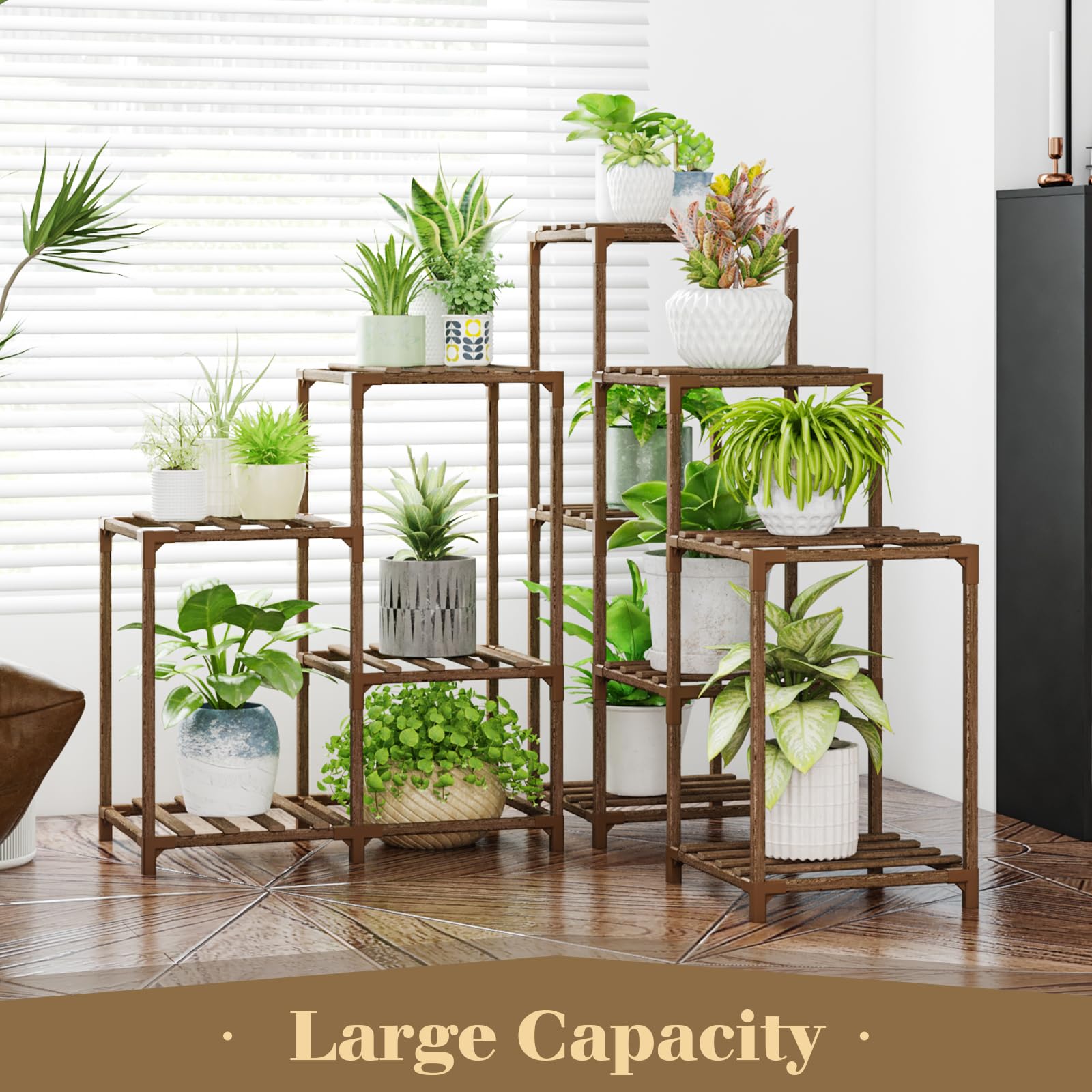 Outdoor Plant Stand Indoor Corner Plant Shelf 11 Potted Large Plant Holder