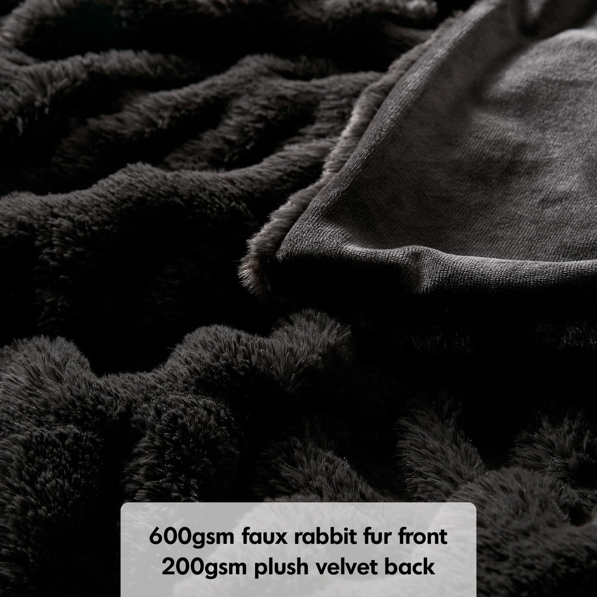 Luxury Ruched Faux Fur Throw Blanket Ultra Soft Cozy Puzzy