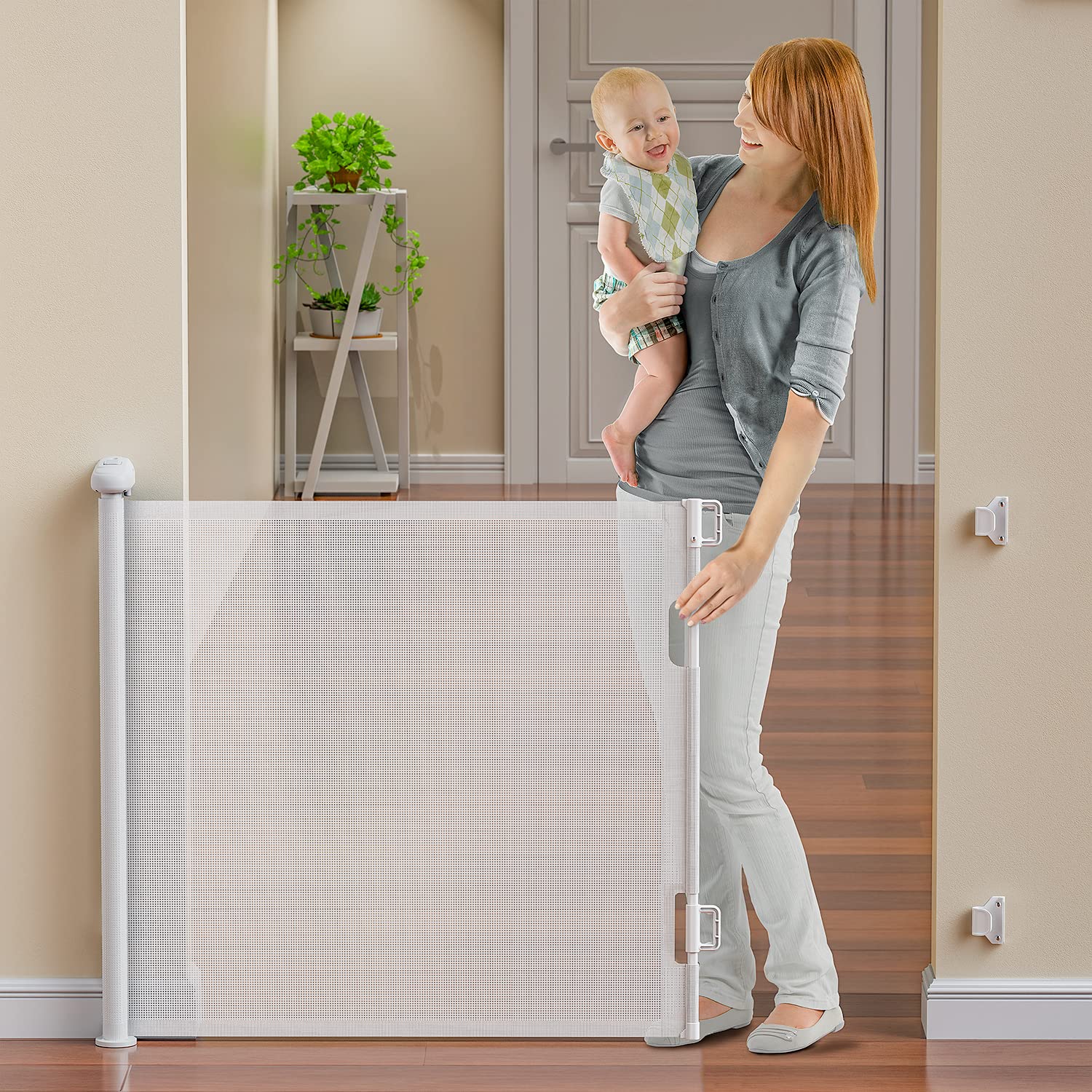 Baby Gate for Stairs Extra Wide 59” X 33” Tall for Kids or Pets Indoor