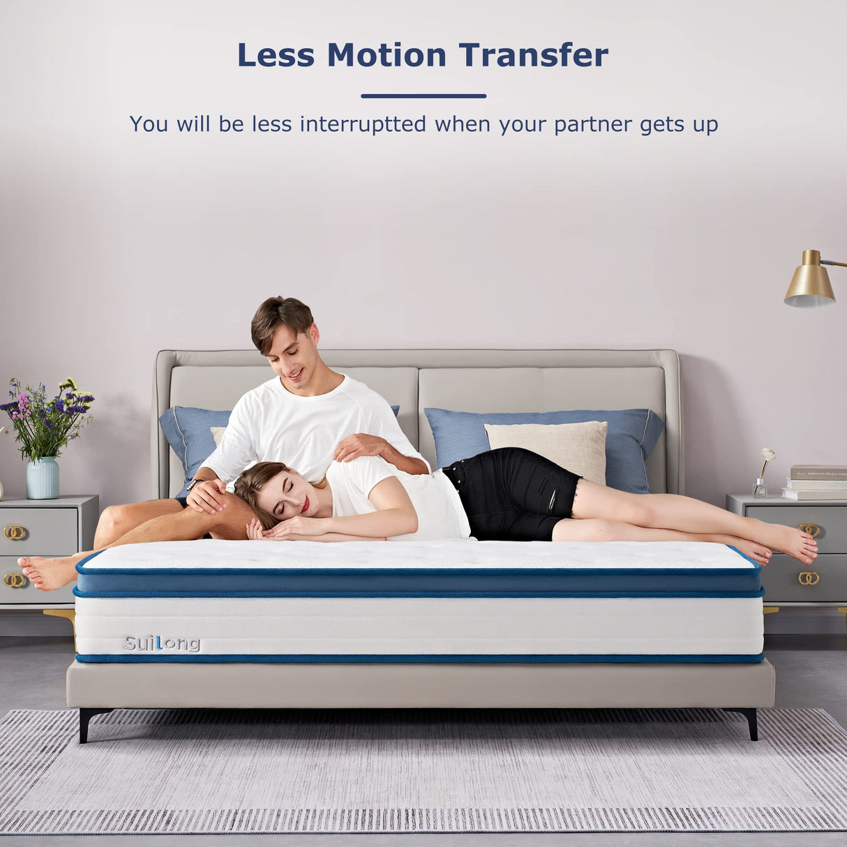 King Mattress, 10 Inch Hybrid Mattress with Memory Foam