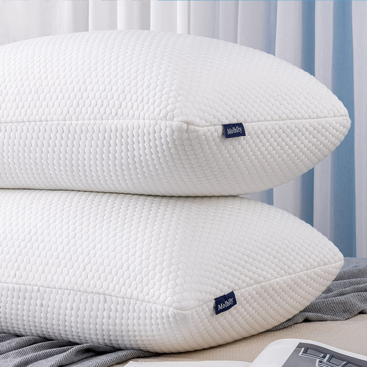 Standard Pillows Shredded Memory Foam Set of Standard Size