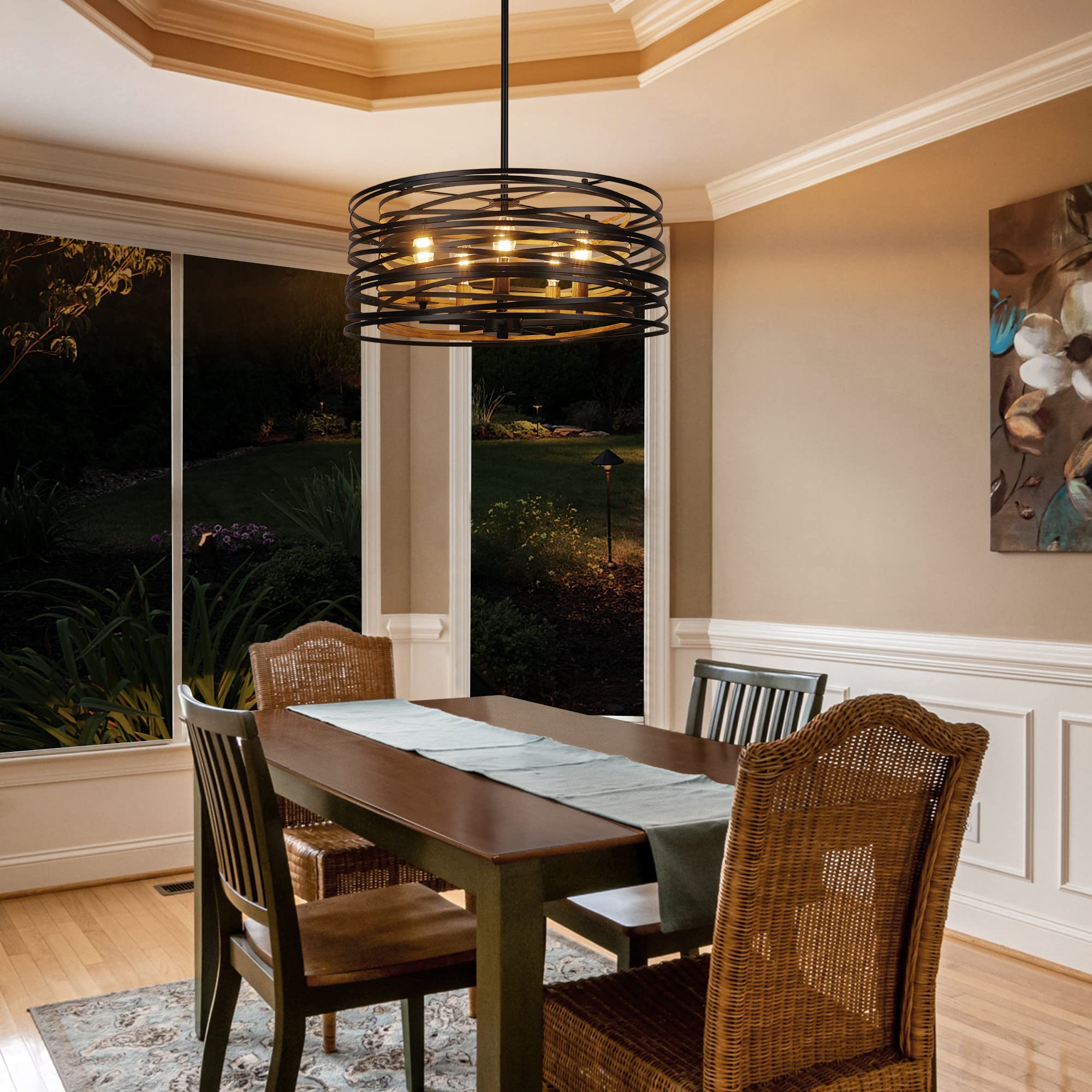 19.7'' Farmhouse Dining Room Light Fixture