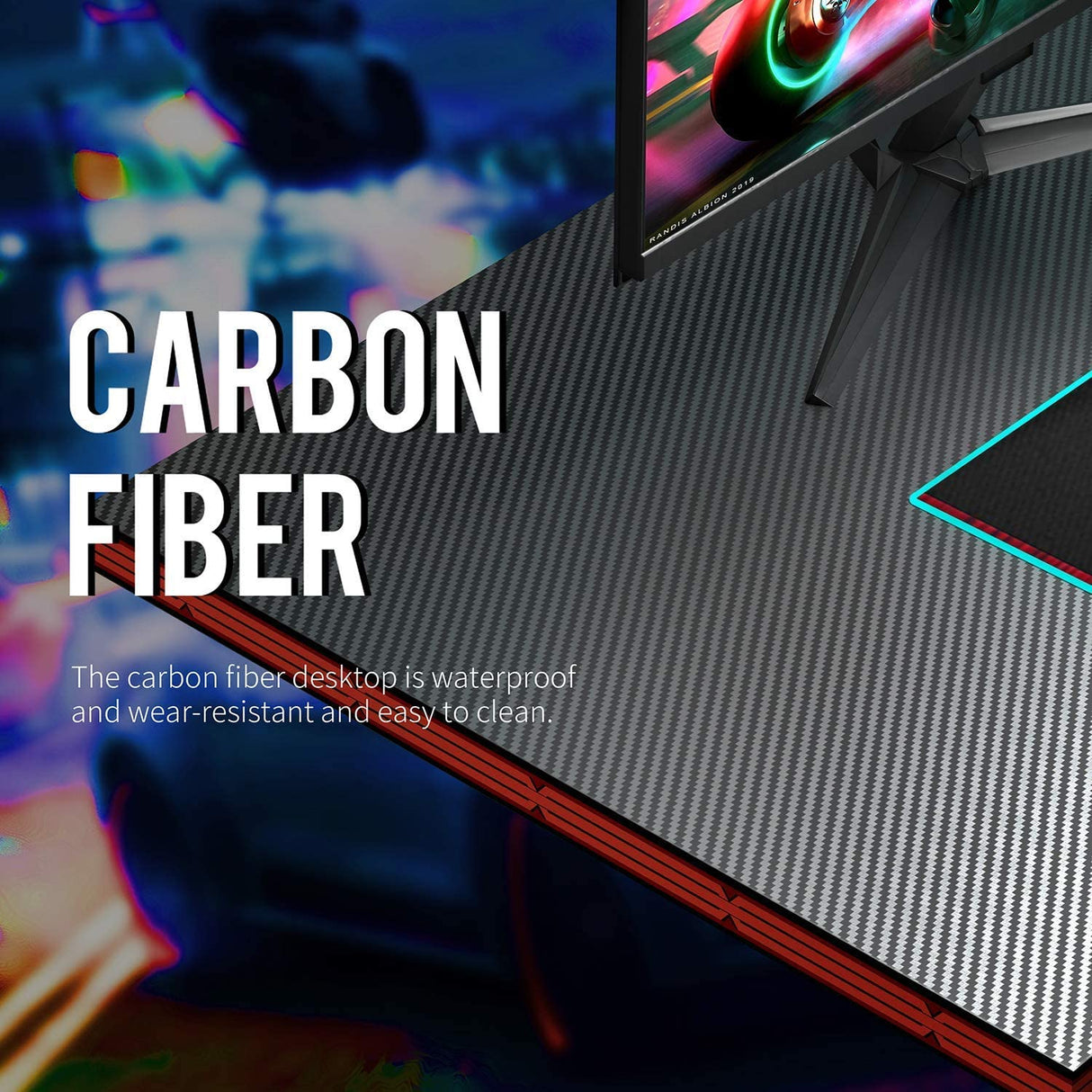 L Shaped Gaming Desk 51 Inch Computer Corner Desk, Home Pc Desk