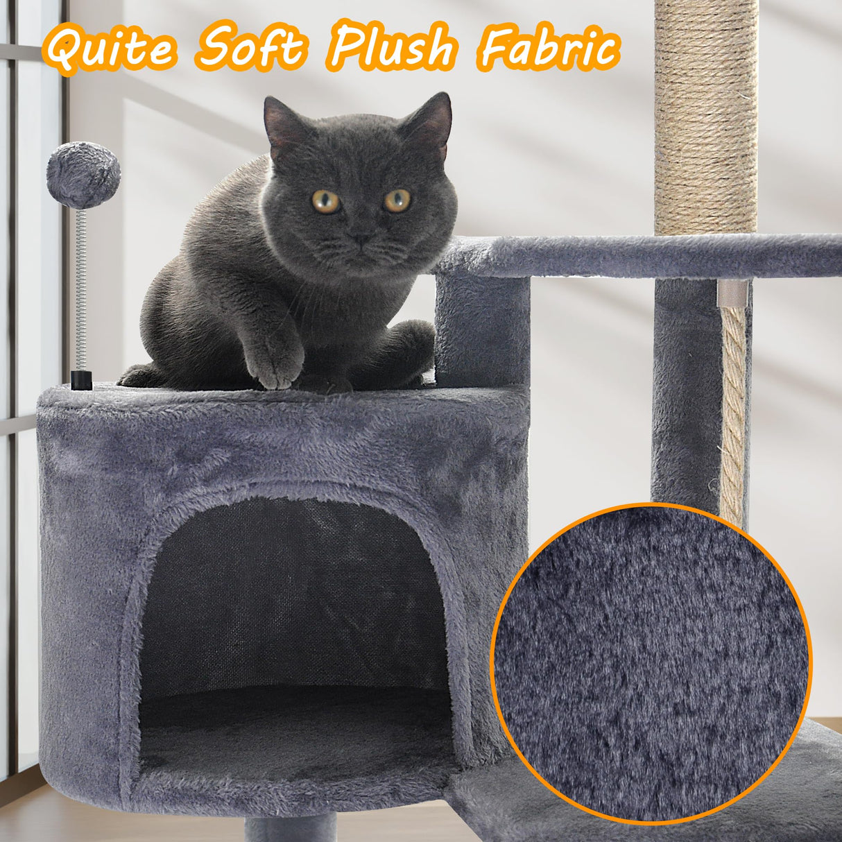 Cat Tree Scratching Toy Activity Centre Cat Tower Furniture Scratching Post
