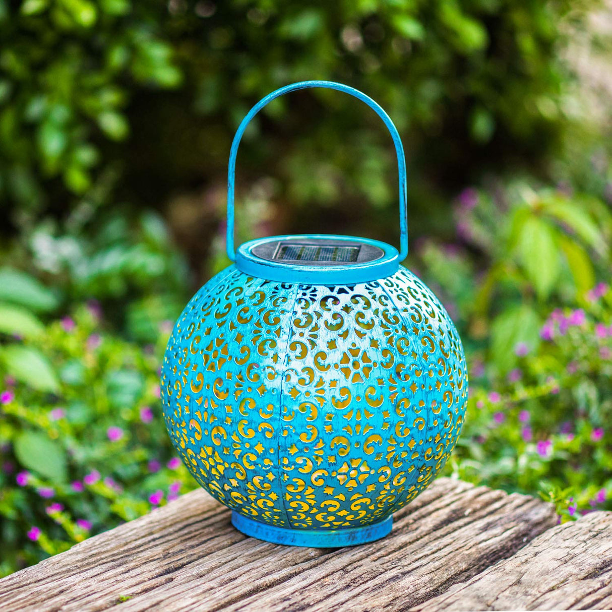 Solar Big Lantern Hanging Garden Lights Waterproof LED Table Lamp