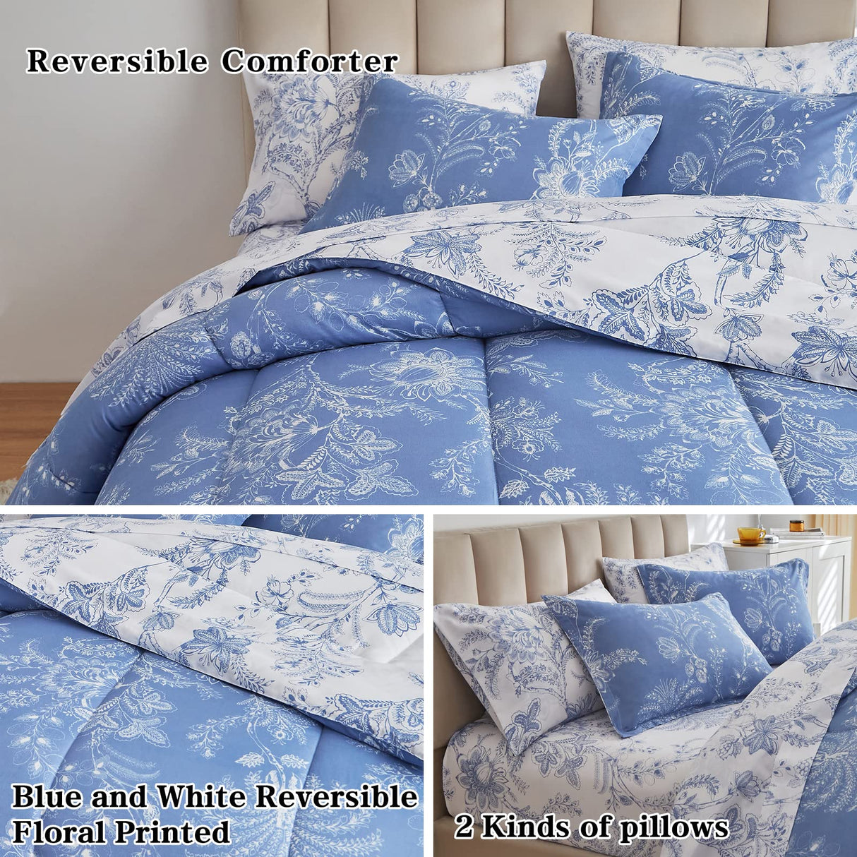 Flysheep Botanical Bed in a Bag Queen Size 7 Pieces