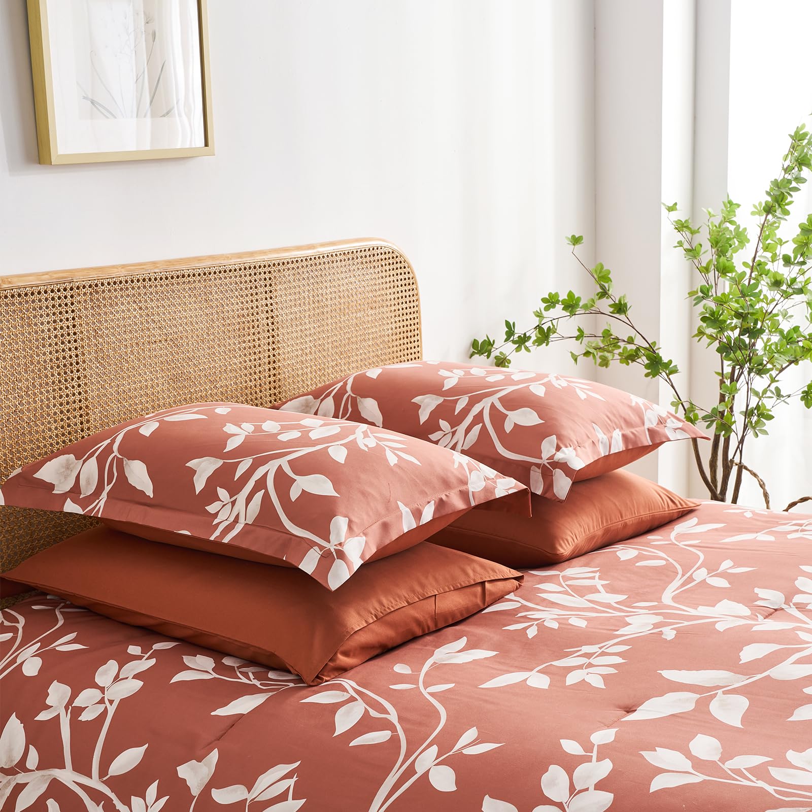 Queen Comforter Set 7 Piece Bed in a Bag