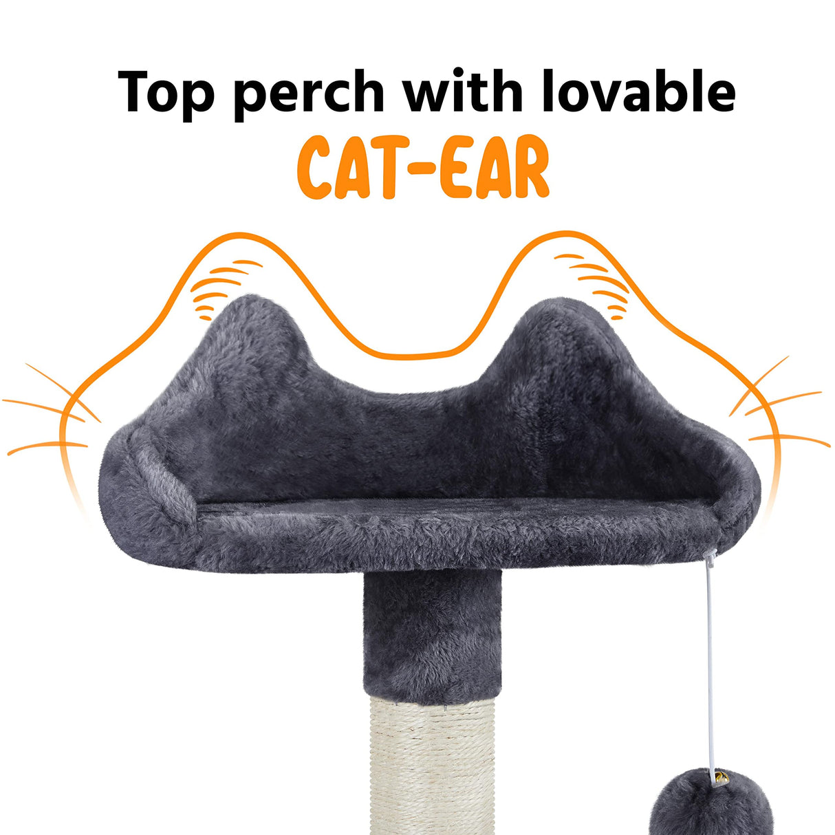 Multi-Level Cat Tree Tower Condo with Scratching Posts, Platform & Hammock