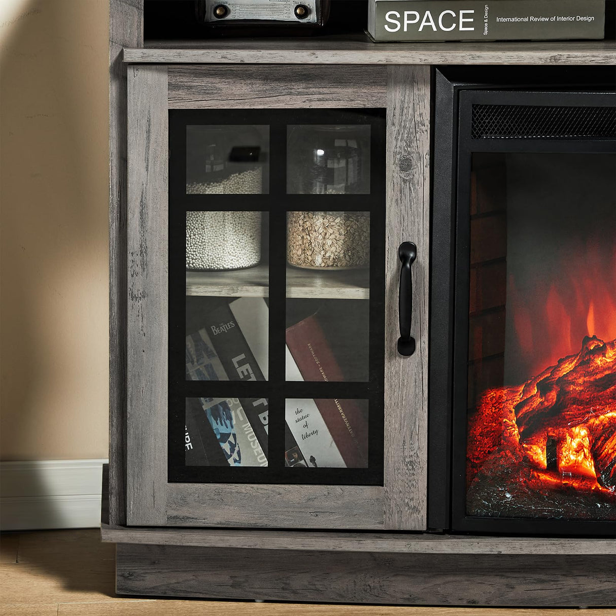 Electric Fireplace Media Entertainment Center