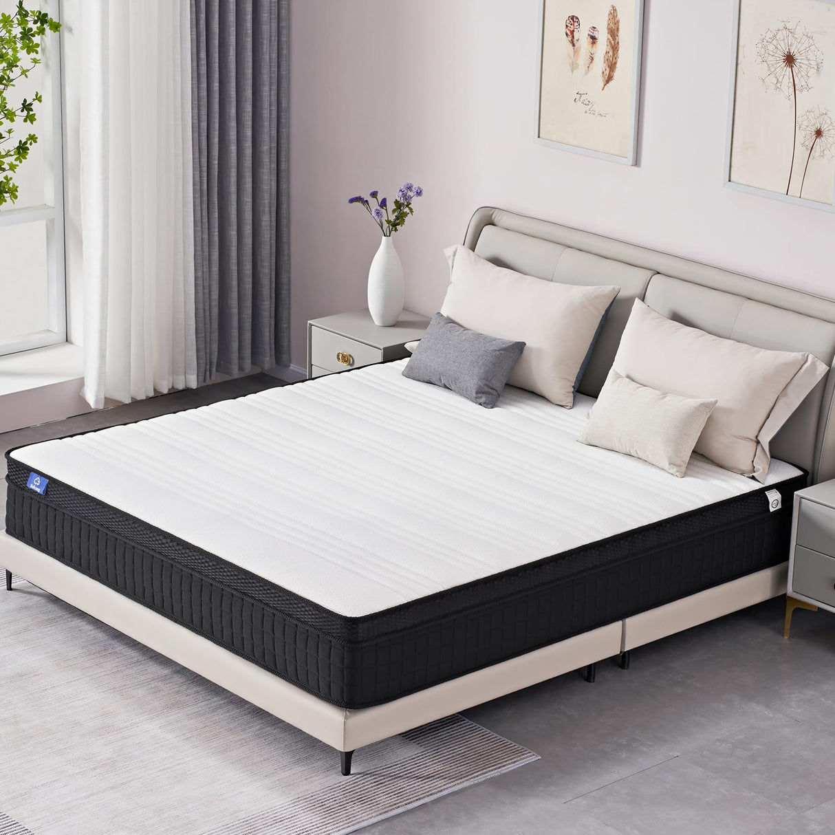 King Mattress 12 Inch Memory Foam and Pocket Coils Mattress